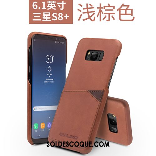 Coque Samsung Galaxy S8 Téléphone Portable Étui Nouveau Pu Protection Soldes