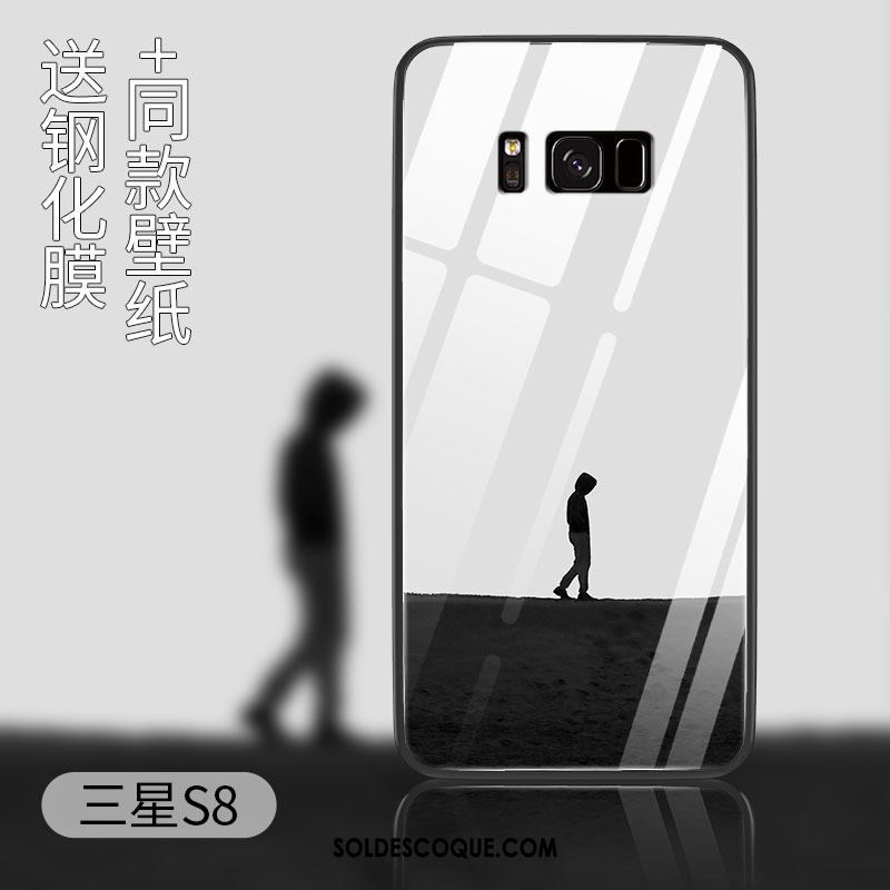 Coque Samsung Galaxy S8 Verre Tout Compris Étoile Étui Incassable En Vente