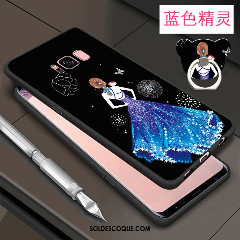 Coque Samsung Galaxy S8+ Étoile Ornements Suspendus Bleu Téléphone Portable Fluide Doux En Ligne