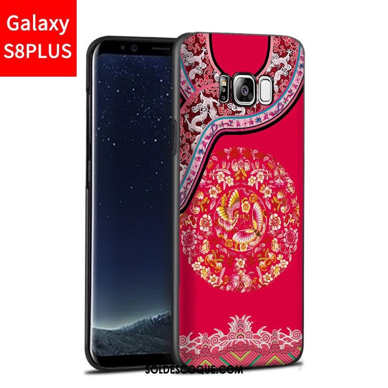 Coque Samsung Galaxy S8+ Étoile Rouge Étui Personnalité Téléphone Portable Soldes