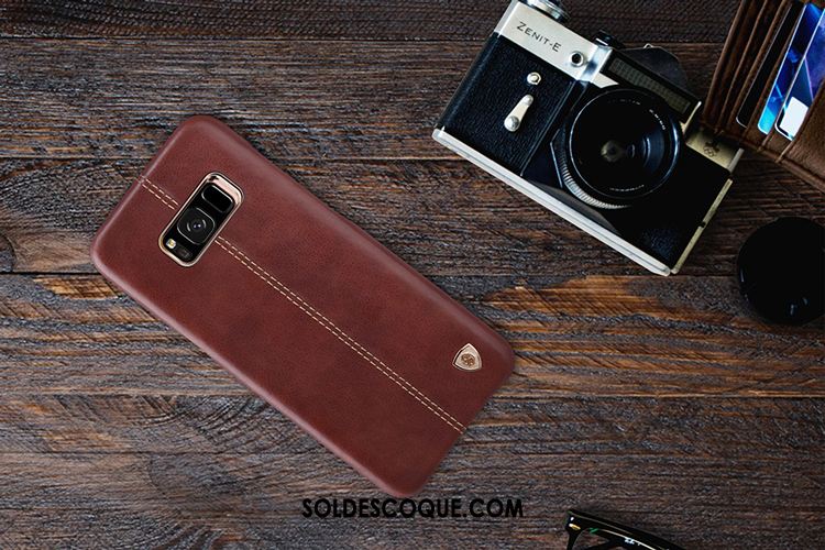 Coque Samsung Galaxy S8 Étui En Cuir Étoile Or Business Protection Housse Soldes