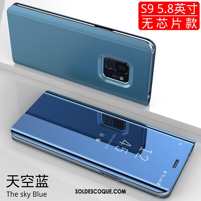 Coque Samsung Galaxy S9 Bleu Étui Étoile Marque De Tendance Incassable Soldes