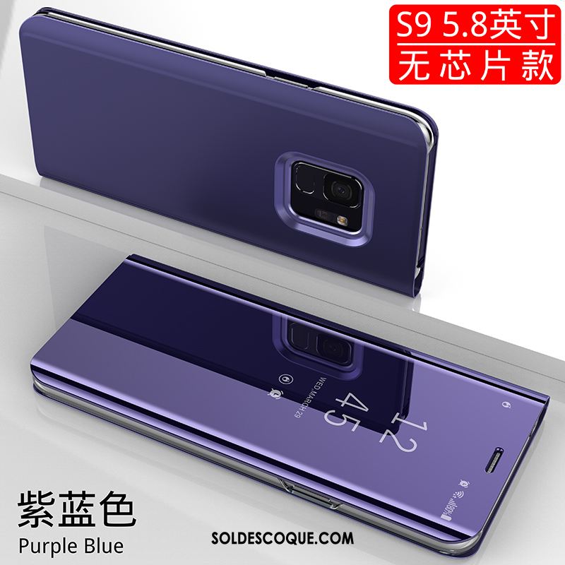 Coque Samsung Galaxy S9 Bleu Étui Étoile Marque De Tendance Incassable Soldes