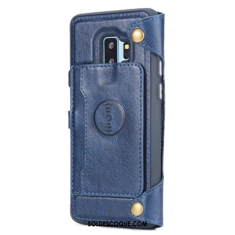 Coque Samsung Galaxy S9+ Business Portefeuille Étoile Étui Étui En Cuir En Vente