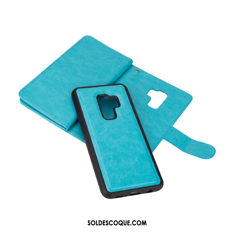 Coque Samsung Galaxy S9+ Carte Téléphone Portable Étui En Cuir Protection Or Rose En Vente