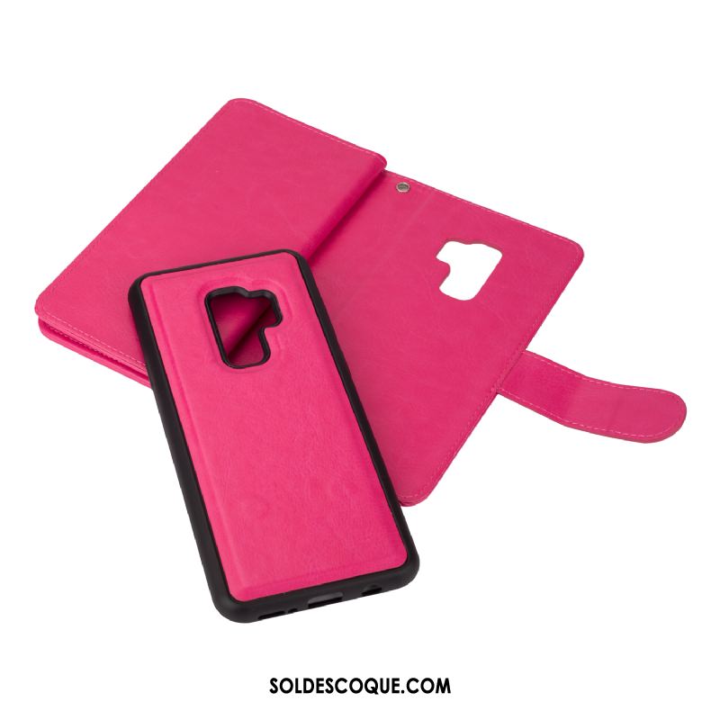 Coque Samsung Galaxy S9+ Carte Téléphone Portable Étui En Cuir Protection Or Rose En Vente