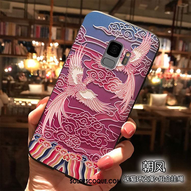 Coque Samsung Galaxy S9 Charmant Étoile Violet Dessin Animé Silicone En Vente