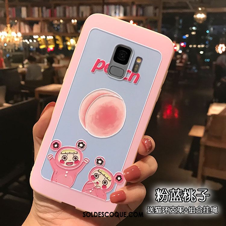 Coque Samsung Galaxy S9 Dessin Animé Étui Charmant Téléphone Portable Support En Ligne