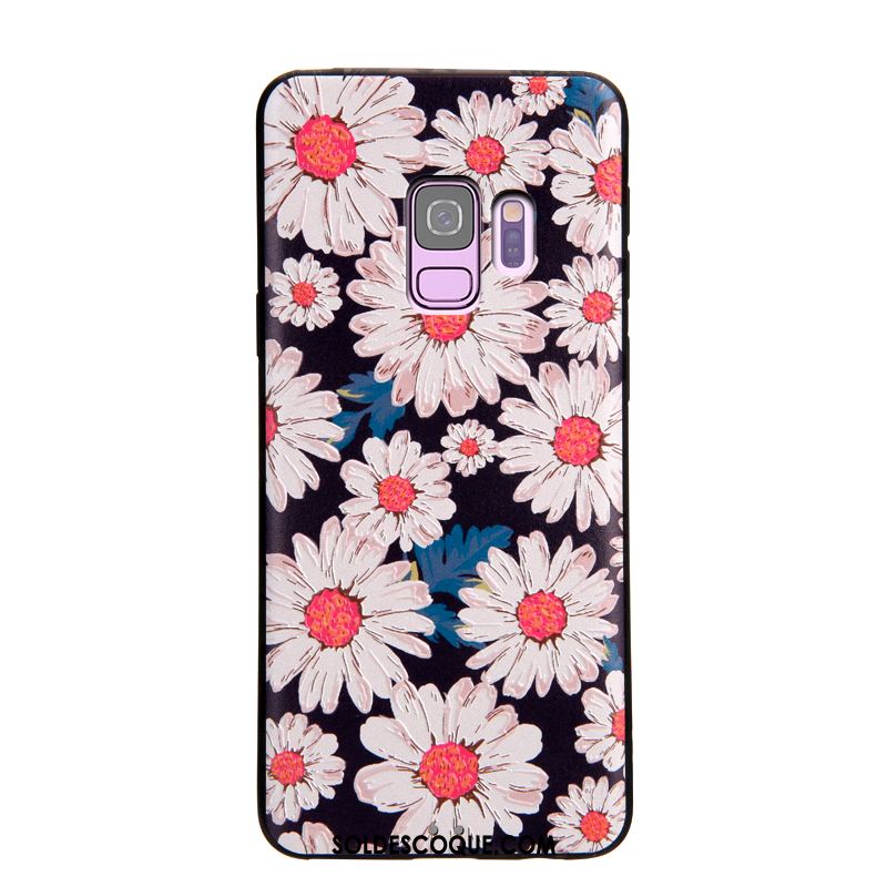 Coque Samsung Galaxy S9 Fluide Doux Personnalité Gaufrage Longue Multicolore Soldes