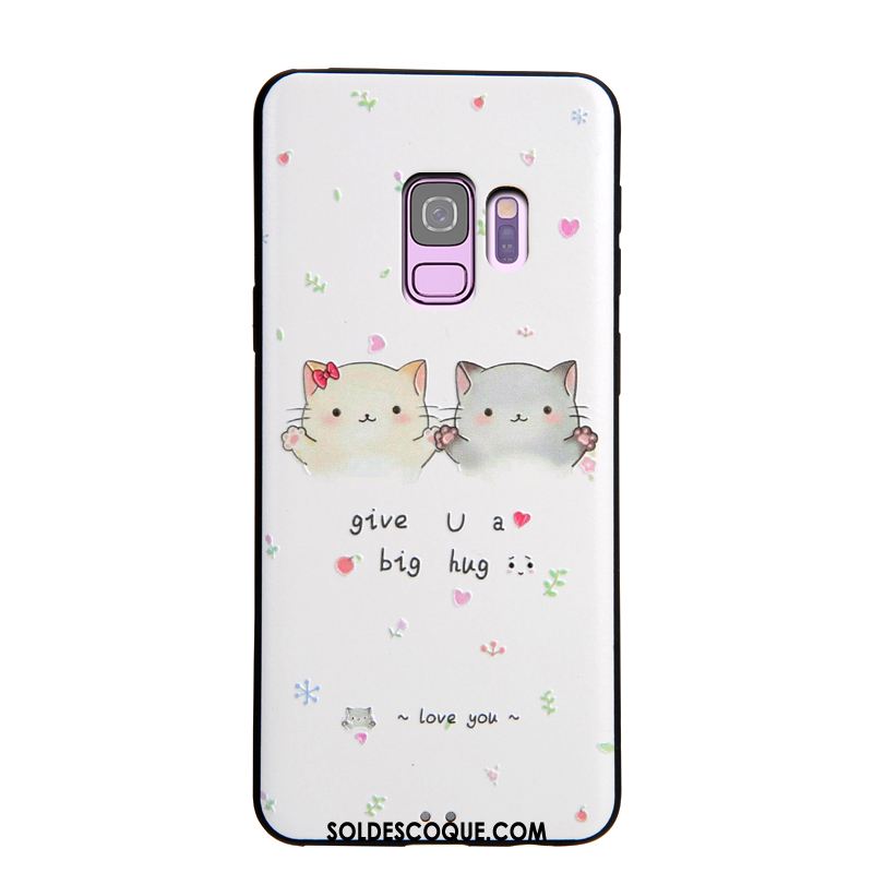 Coque Samsung Galaxy S9 Fluide Doux Personnalité Gaufrage Longue Multicolore Soldes