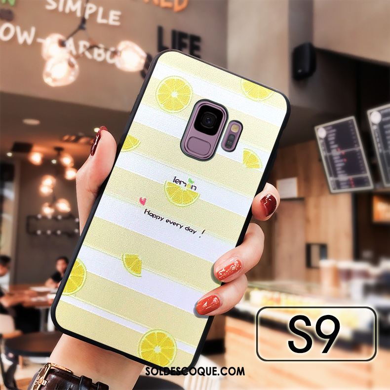 Coque Samsung Galaxy S9 Incassable Fruit Gaufrage Étoile Tout Compris En Vente