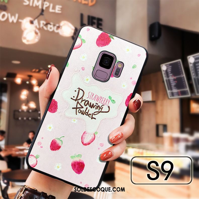 Coque Samsung Galaxy S9 Incassable Fruit Gaufrage Étoile Tout Compris En Vente