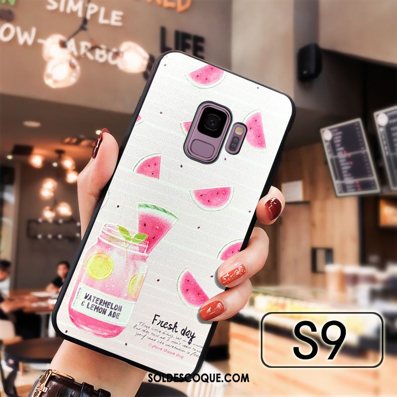 Coque Samsung Galaxy S9 Incassable Fruit Gaufrage Étoile Tout Compris En Vente