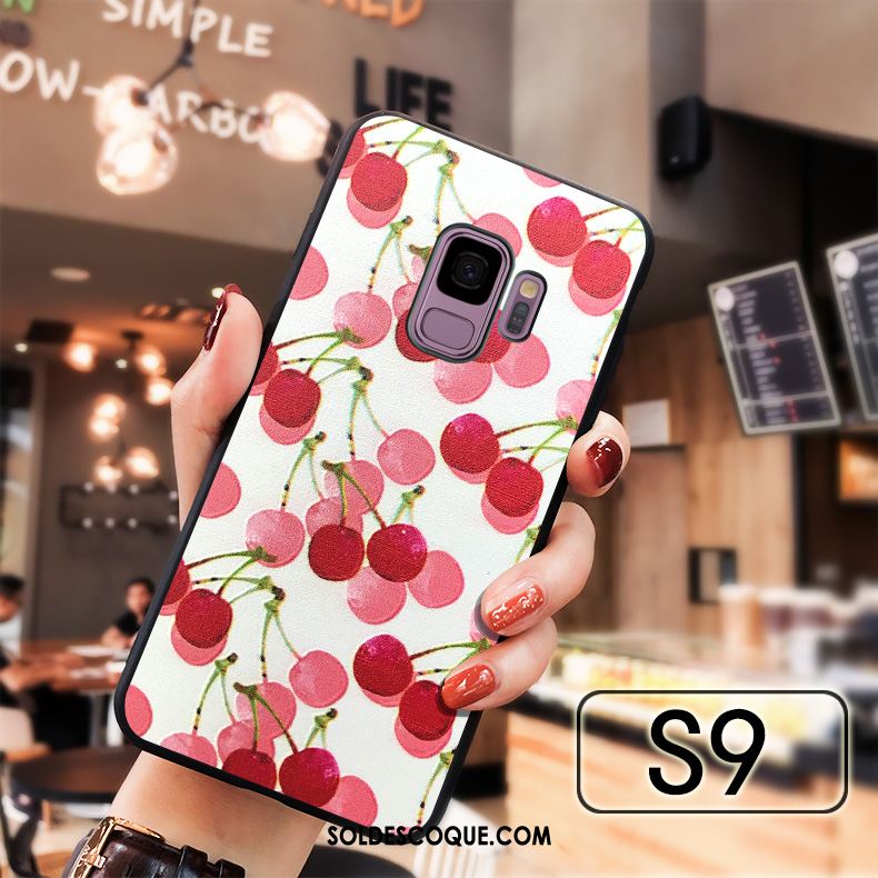 Coque Samsung Galaxy S9 Incassable Fruit Gaufrage Étoile Tout Compris En Vente