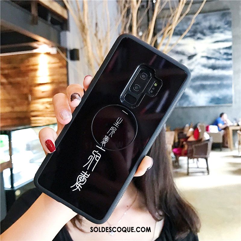 Coque Samsung Galaxy S9+ Incassable Noir Créatif Tout Compris Téléphone Portable En Vente