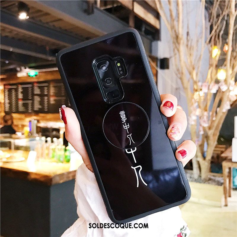 Coque Samsung Galaxy S9+ Incassable Noir Créatif Tout Compris Téléphone Portable En Vente