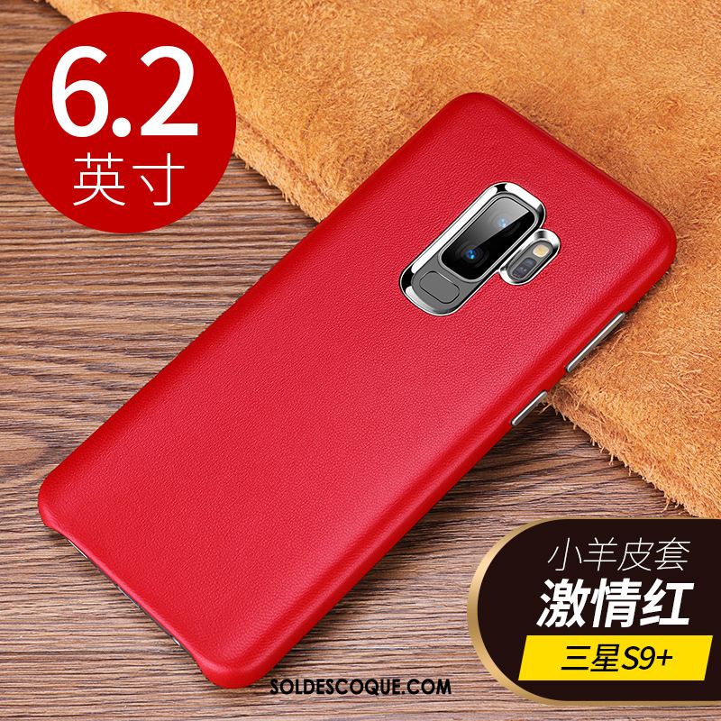 Coque Samsung Galaxy S9+ Incassable Très Mince Cuir Véritable Créatif Étui France