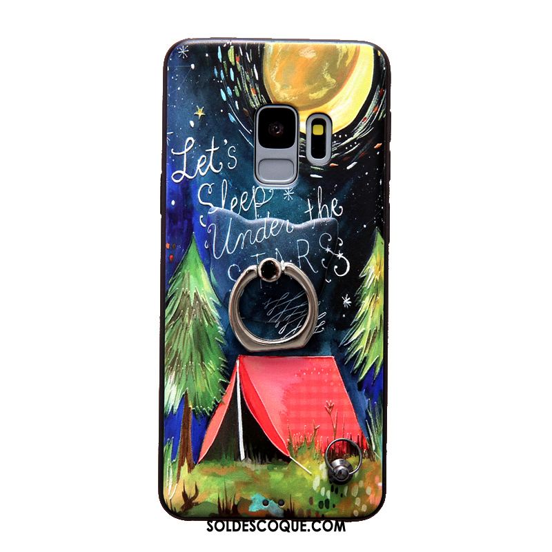 Coque Samsung Galaxy S9 Ornements Suspendus Silicone Fluide Doux Étoile Créatif France