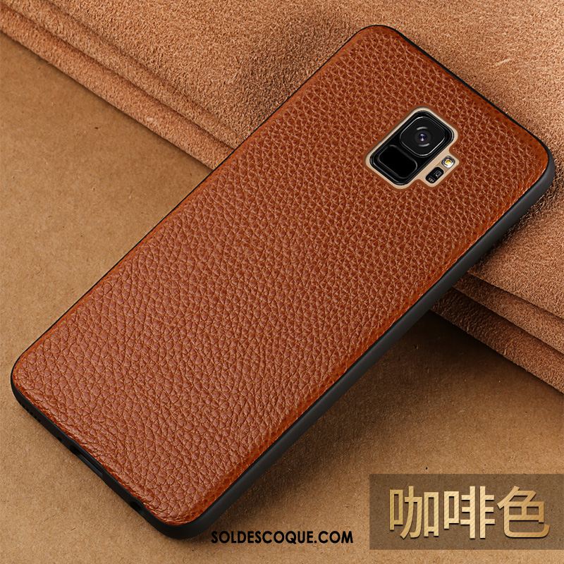 Coque Samsung Galaxy S9 Personnalité Marque De Tendance Tout Compris Téléphone Portable Étui En Cuir Housse Soldes