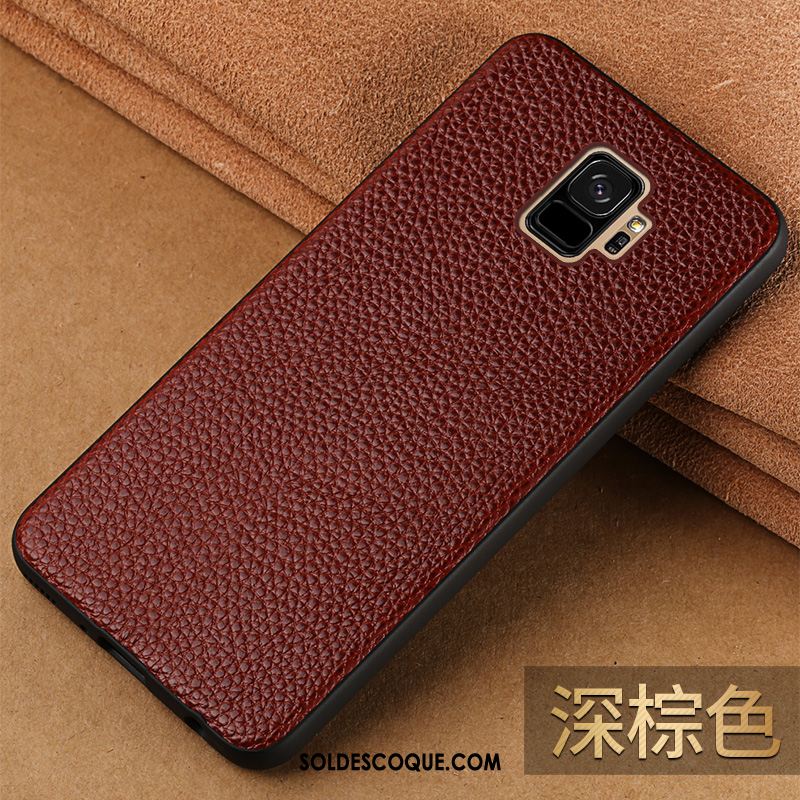 Coque Samsung Galaxy S9 Personnalité Marque De Tendance Tout Compris Téléphone Portable Étui En Cuir Housse Soldes