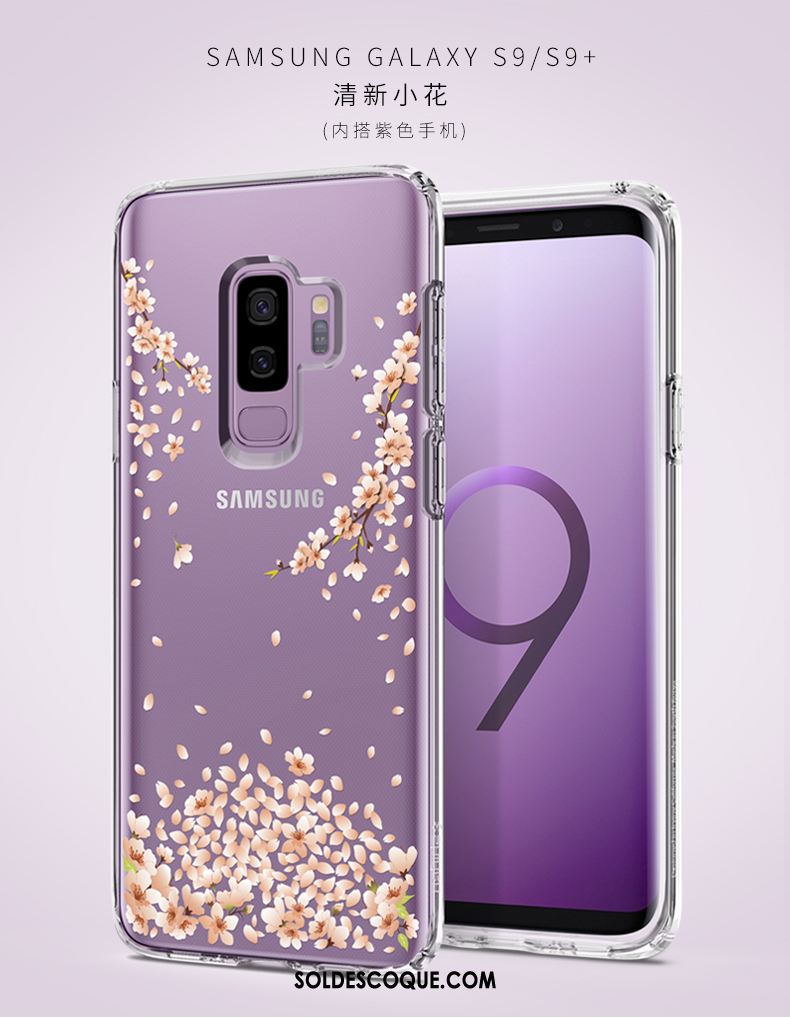 Coque Samsung Galaxy S9+ Personnalité Étui Créatif Transparent Incassable Housse En Vente