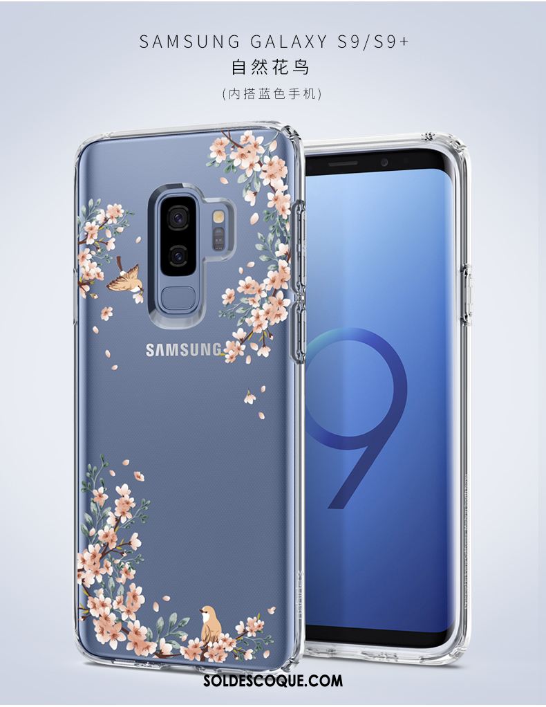 Coque Samsung Galaxy S9+ Personnalité Étui Créatif Transparent Incassable Housse En Vente