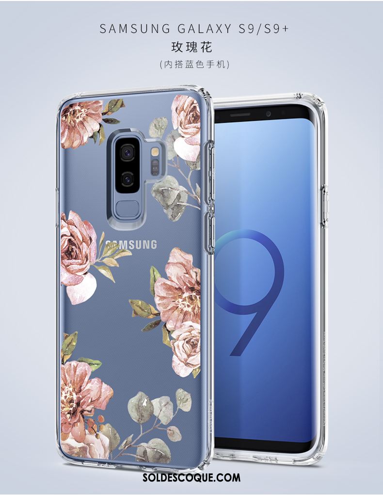 Coque Samsung Galaxy S9+ Personnalité Étui Créatif Transparent Incassable Housse En Vente