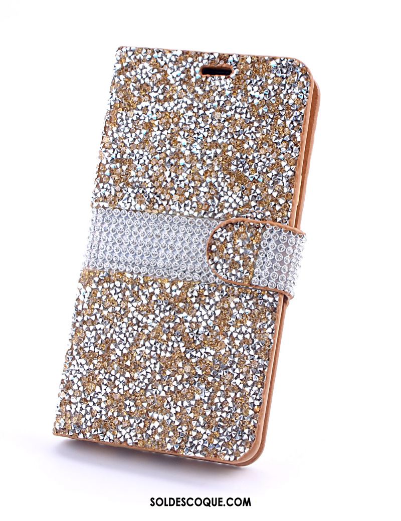 Coque Samsung Galaxy S9+ Protection Strass Rouge Étui En Cuir Incruster Strass En Ligne