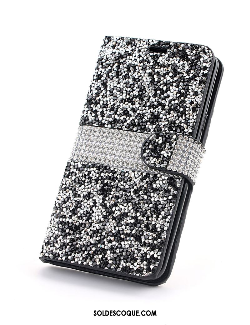 Coque Samsung Galaxy S9+ Protection Strass Rouge Étui En Cuir Incruster Strass En Ligne