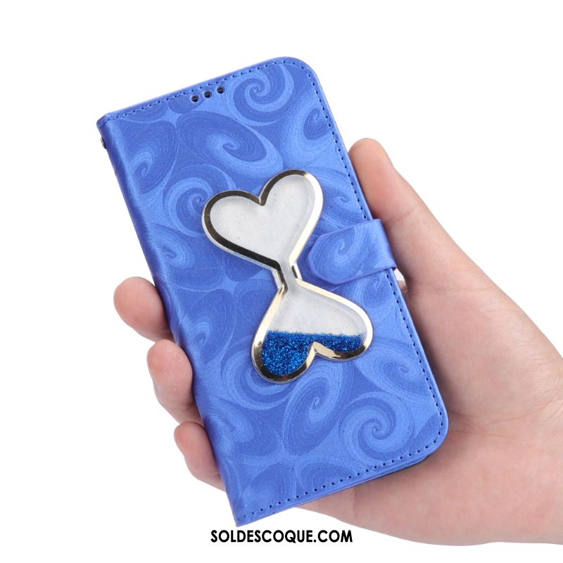 Coque Samsung Galaxy S9 Rose Étui En Cuir Bleu Téléphone Portable Étoile Pas Cher