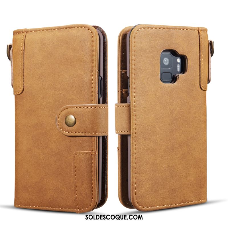 Coque Samsung Galaxy S9 Sac Carte Tendance Ornements Suspendus Portefeuille Étui En Cuir Soldes