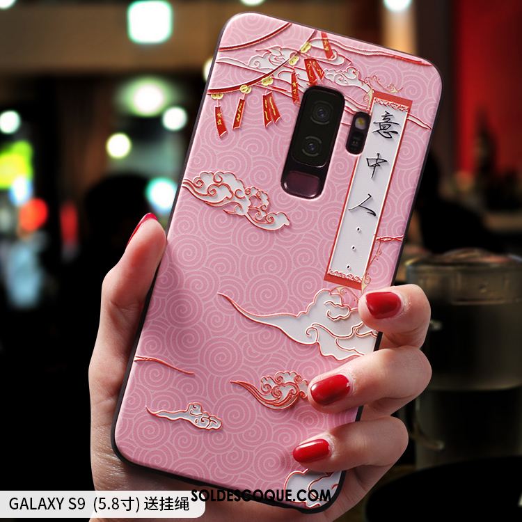 Coque Samsung Galaxy S9+ Silicone Amoureux Tout Compris Rose Étoile Housse En Ligne