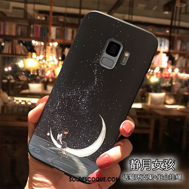 Coque Samsung Galaxy S9 Silicone Étoile Téléphone Portable Étui Charmant Soldes