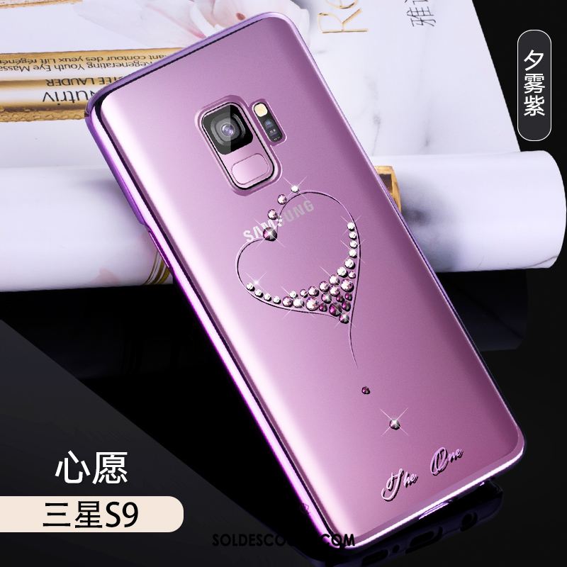 Coque Samsung Galaxy S9 Strass Créatif Or Légères Luxe En Vente