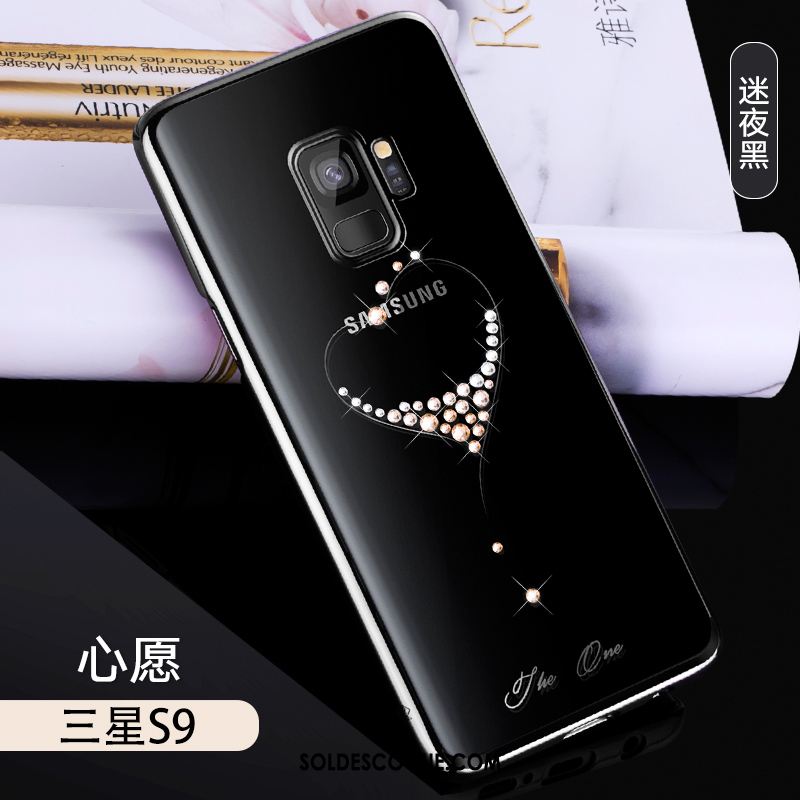 Coque Samsung Galaxy S9 Strass Créatif Or Légères Luxe En Vente