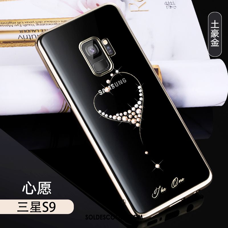 Coque Samsung Galaxy S9 Strass Créatif Or Légères Luxe En Vente