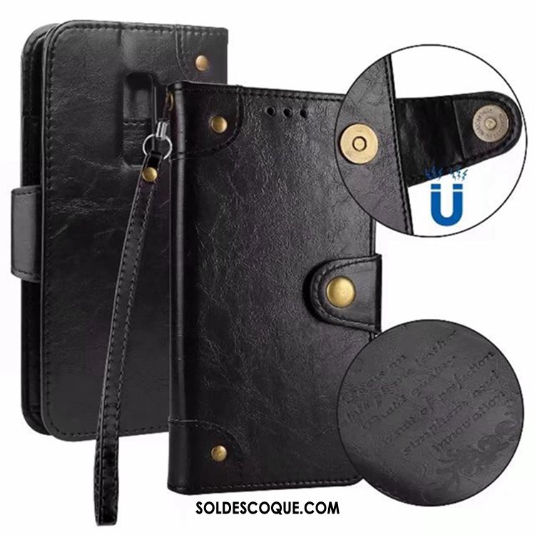 Coque Samsung Galaxy S9+ Support Carte Créatif Vintage Portefeuille En Ligne