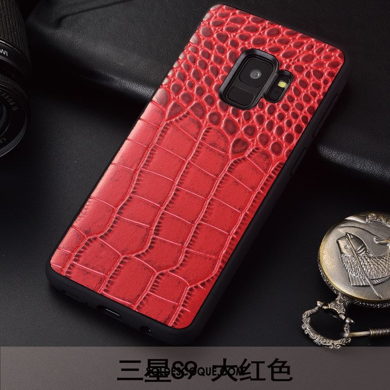 Coque Samsung Galaxy S9 Tout Compris Fluide Doux Couvercle Arrière Modèle Fleurie Téléphone Portable Pas Cher