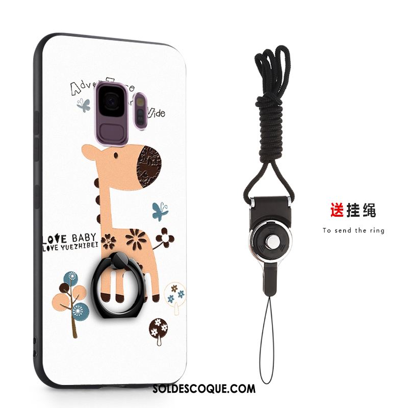 Coque Samsung Galaxy S9 Tout Compris Gaufrage Étoile Gris Fluide Doux En Vente