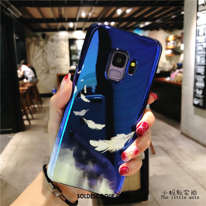 Coque Samsung Galaxy S9 Tout Compris Étui Étoile Silicone Bleu Soldes