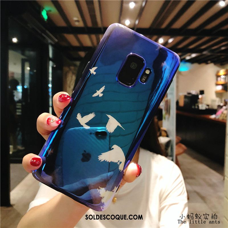 Coque Samsung Galaxy S9 Tout Compris Étui Étoile Silicone Bleu Soldes