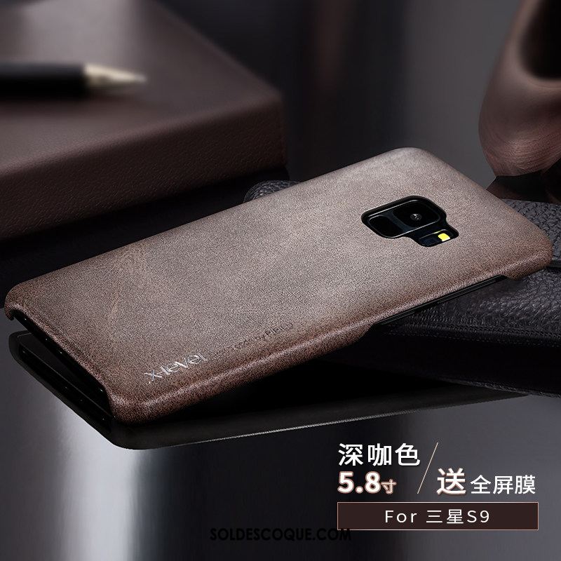 Coque Samsung Galaxy S9 Très Mince Incassable Étui En Cuir Fluide Doux Créatif Pas Cher