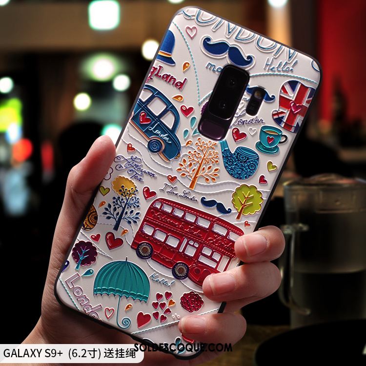 Coque Samsung Galaxy S9+ Très Mince Silicone Créatif Étui Fluide Doux Housse En Ligne