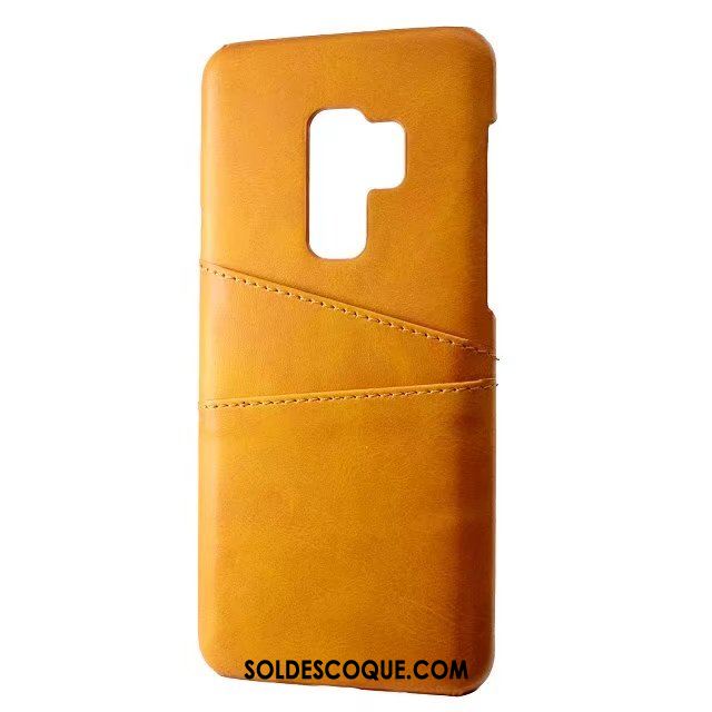 Coque Samsung Galaxy S9+ Téléphone Portable Cuir Véritable Protection Carte Modèle Fleurie Housse En Vente