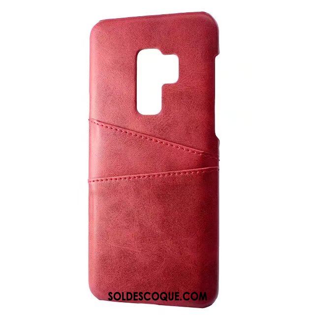 Coque Samsung Galaxy S9+ Téléphone Portable Cuir Véritable Protection Carte Modèle Fleurie Housse En Vente