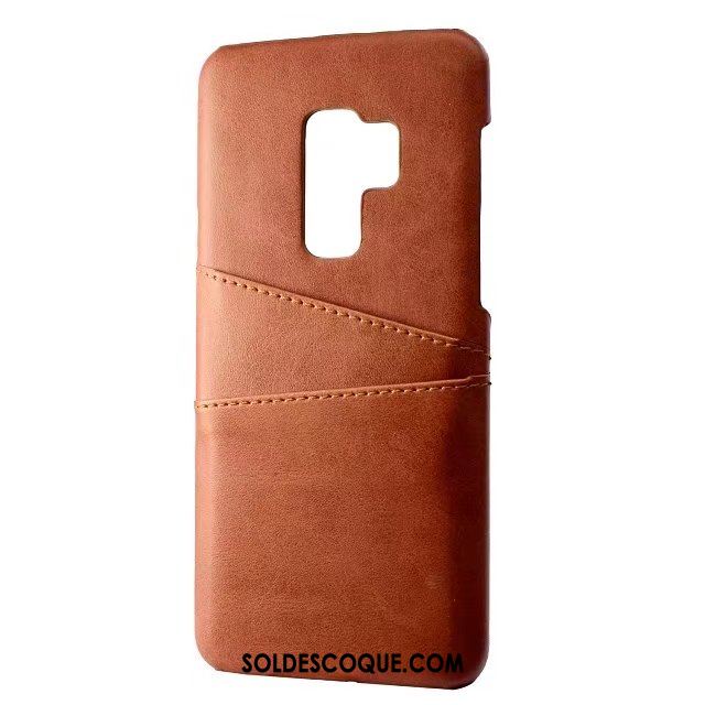 Coque Samsung Galaxy S9+ Téléphone Portable Cuir Véritable Protection Carte Modèle Fleurie Housse En Vente