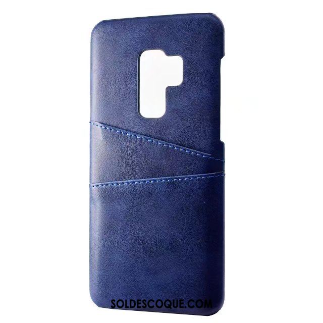 Coque Samsung Galaxy S9+ Téléphone Portable Cuir Véritable Protection Carte Modèle Fleurie Housse En Vente