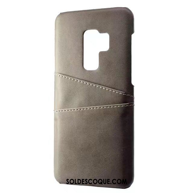 Coque Samsung Galaxy S9+ Téléphone Portable Cuir Véritable Protection Carte Modèle Fleurie Housse En Vente