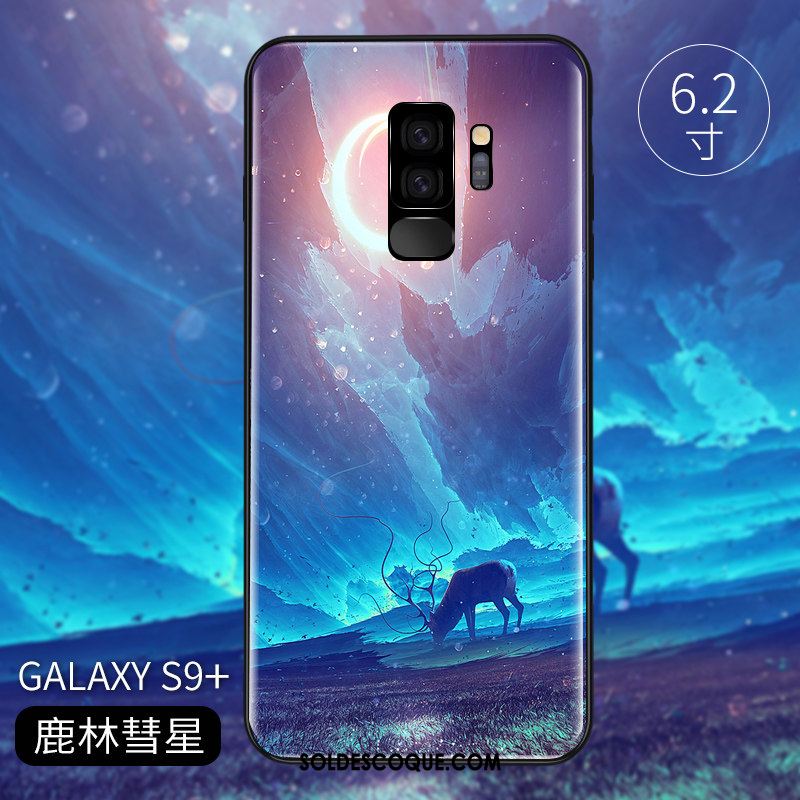 Coque Samsung Galaxy S9+ Verre Protection Créatif Incassable Téléphone Portable Housse En Ligne