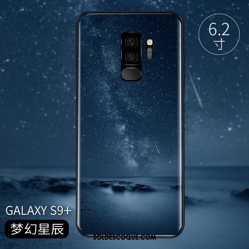 Coque Samsung Galaxy S9+ Verre Protection Créatif Incassable Téléphone Portable Housse En Ligne